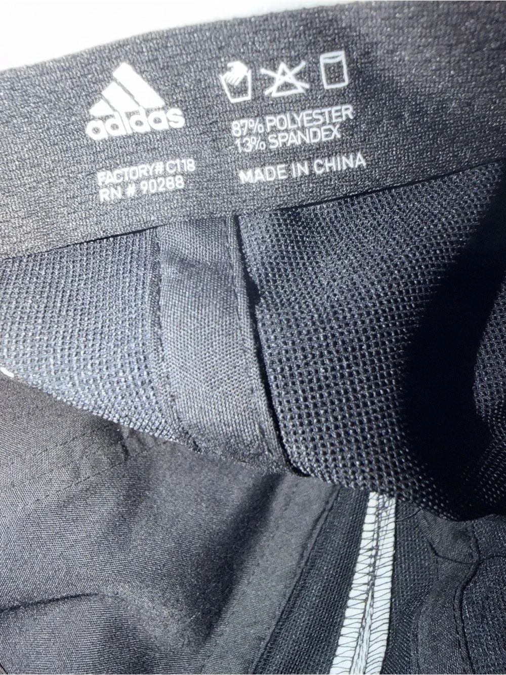 adidas Black Cap with Pink Logo and White Trim